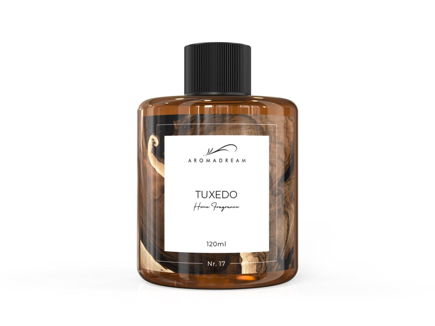Aromadream Duftöl Tuxedo mit 120 ml luxuriösem, maskulinem Duft in stilvoller Flasche für Diffusoren.