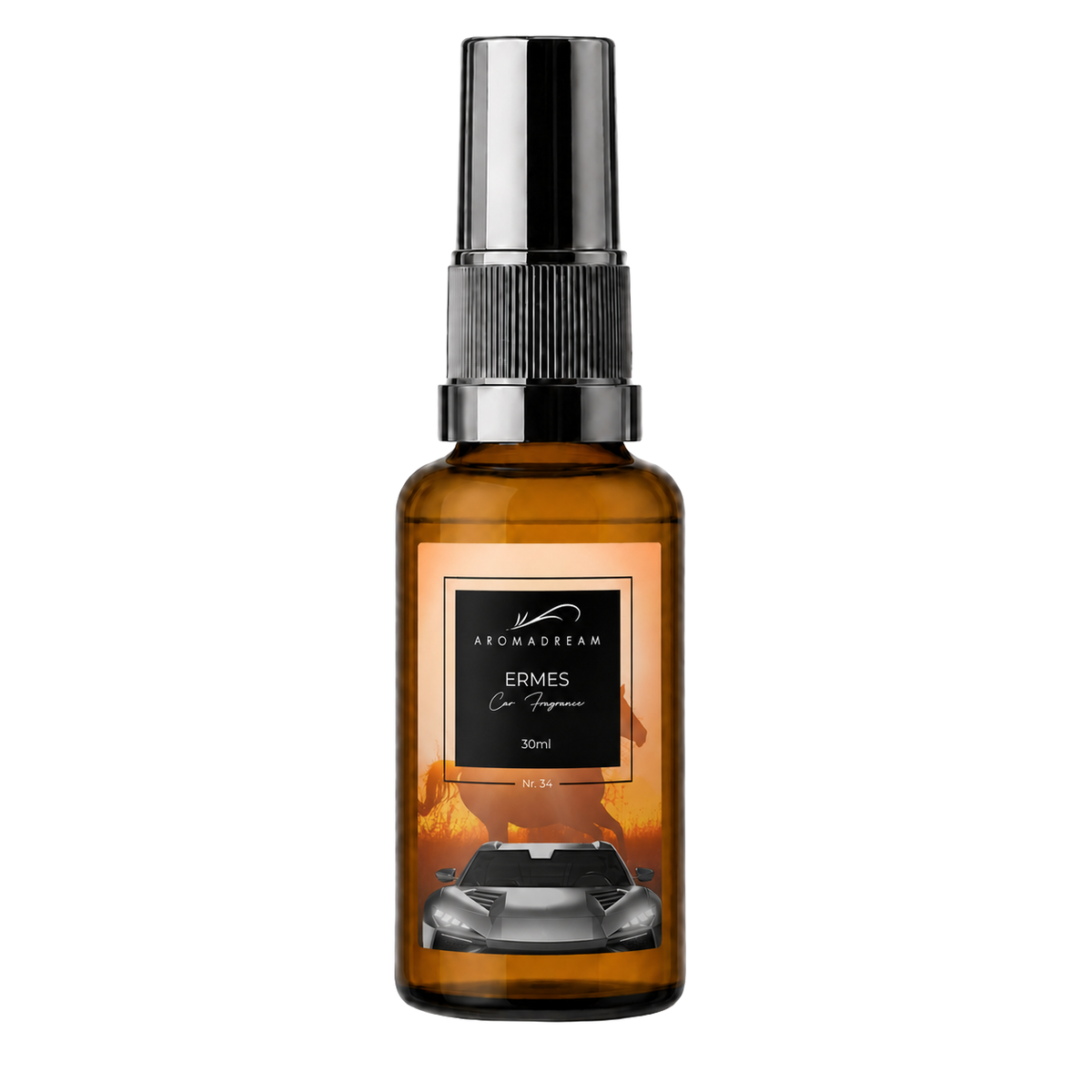 Autoduft Spray Ermes von Aromadream, kompakte Sprayflasche fürs Auto