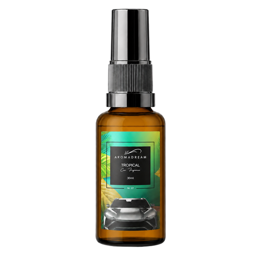 Autoduft Spray Tropical von Aromadream, kompakte Sprayflasche fürs Auto