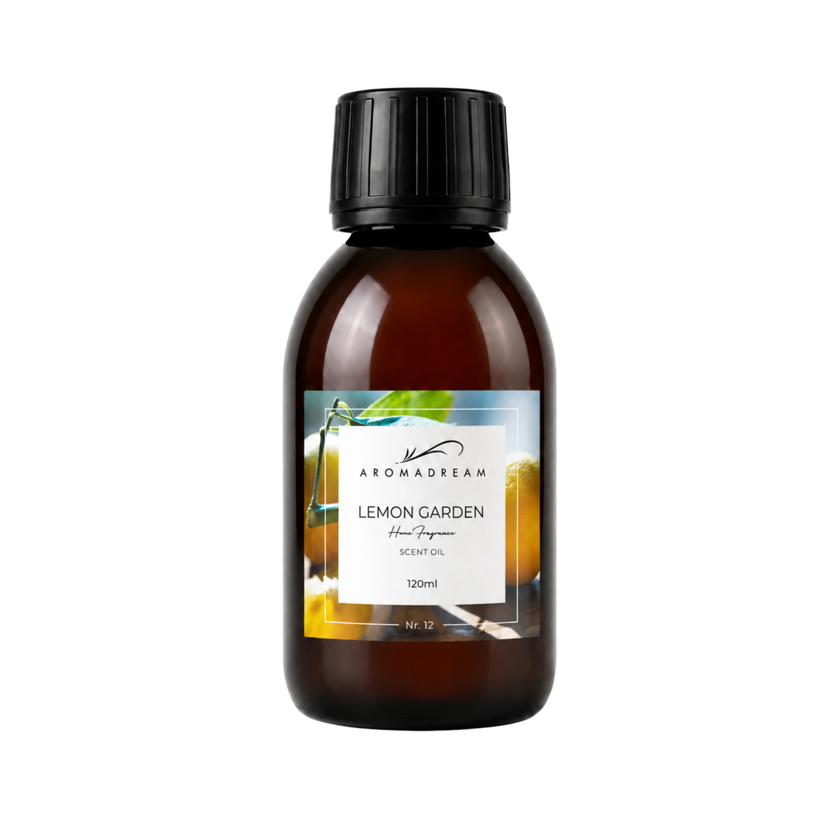 Duftöl Lemon Garden von Aromadream – Duftölflasche für Aroma Diffuser ohne Wasser