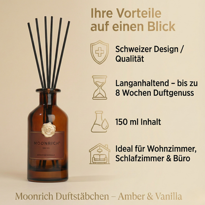 Raumduftstäbchen Moonrich Amber & Vanilla