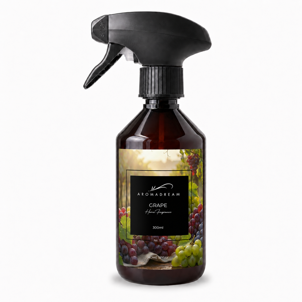 Raumduft Spray Grape von Aromadream, Sprühflasche für feinen Raumduft